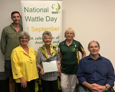 Florence Fahy awarded Life membership of the Wattle Day Association