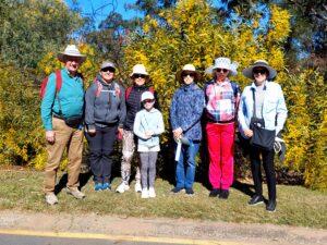 Mike Gilmour 2023 leading Wattle Walk at Brisbane Mt Coot-tha July 2024