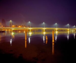 Leven River Bridge Ulverstone North central Tasmania