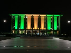 National Library of Australia lit up for 2024 Olympics Paris 